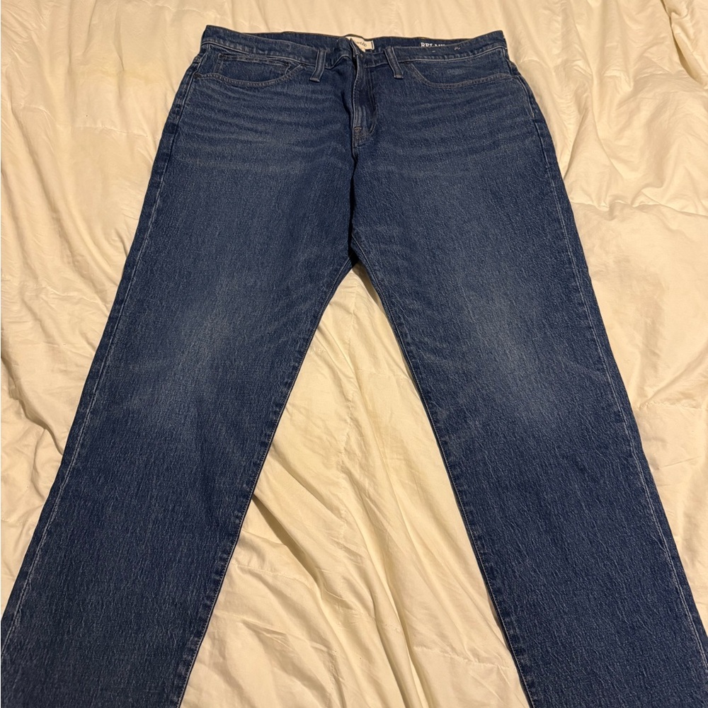 Madewell Relaxed Tapered Blue Jeans